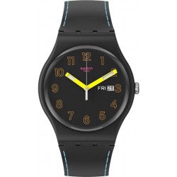 Orologio Swatch Unisex New Gent Dark Glow SO29B707